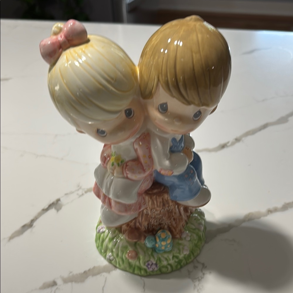 Precious Moments 2002 A Penny For Your Thoughts Ceramic Bank Enesco - Picture 6 of 8